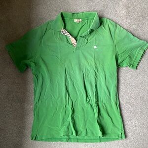 Burberry Vibrant Green Polo Shirt